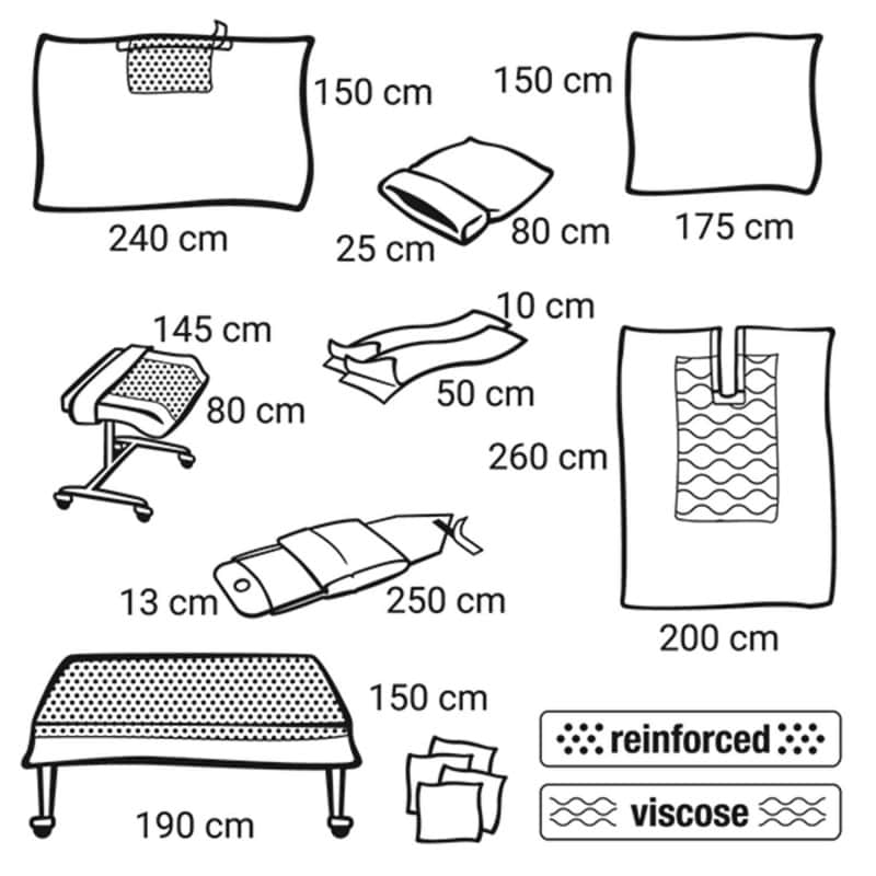 Steriles Foliodrape Protect Plus Set für Arthroskopie - medizinisches Abdeckungssystem - Med-Praxisbedarf
