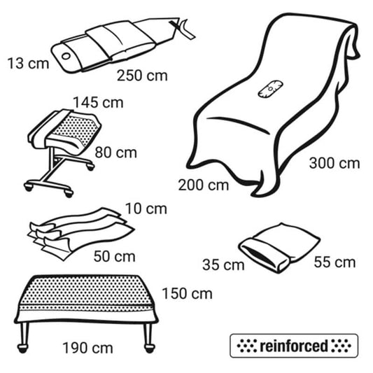 Foliodrape Protect Plus Arthroskopie-Set - Abdeckungsset für minimalinvasive Eingriffe - Med-Praxisbedarf