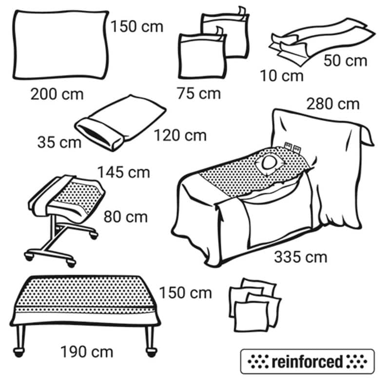 Foliodrape Protect Plus Hüft-Set V - steriles Abdeckset für Hüftoperationen in Kliniken - Med-Praxisbedarf