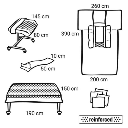 Foliodrape Protect Plus Thorax Set II - steriles OP-Abdeckungsset für chirurgische Eingriffe am Brustkorb - Med-Praxisbedarf