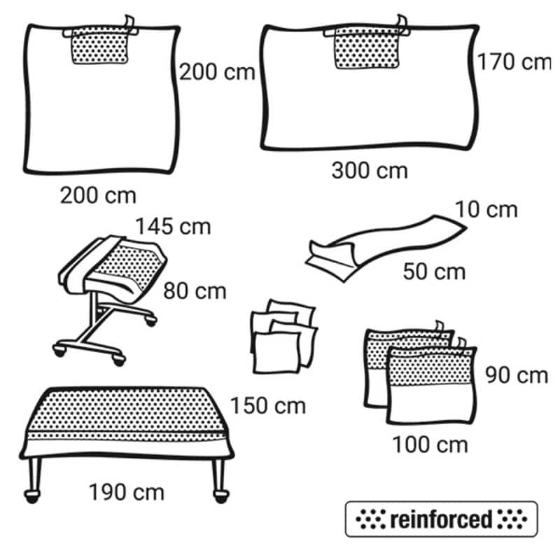 Foliodrape Protect Plus Universal Set Super I - komplettes Set für abdominelle Standard-Operationen, 5-teilig - Med-Praxis...
