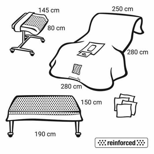 Foliodrape Protect Urologie-Set - Komplett-Set aus Einweg-OP-Abdeckungen für urologische Eingriffe - Med-Praxisbedarf