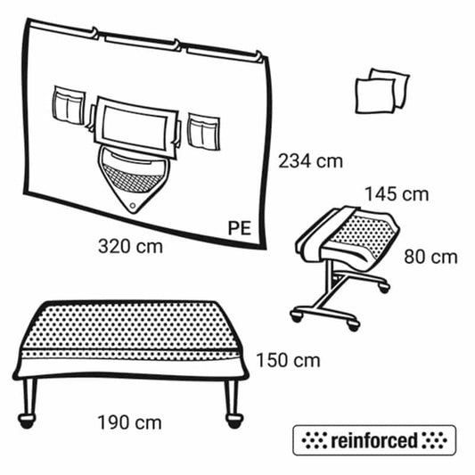 Foliodrape Protect Vertikaltuch-Set - OP-Abdeckungsset für orthopädische und unfallchirurgische Eingriffe - Med-Praxisbedarf