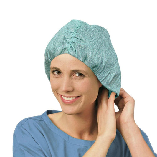 Foliodress Cap Comfort Dino OP-Haube - für Arztpraxen, Kliniken und Pflegeeinrichtungen, blau - Med-Praxisbedarf