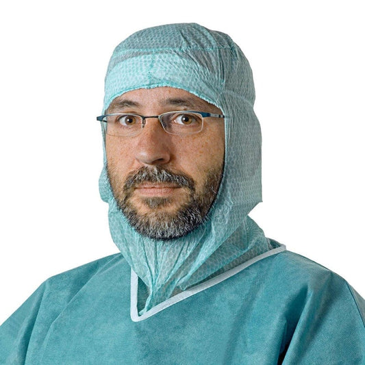 OP-Vollschutzhaube Foliodress Cap Comfort Helmet - Deckt Hals und Schultern ab, umfassender Schutz - Med-Praxisbedarf