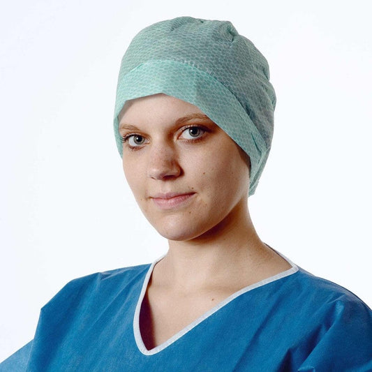 OP-Haube Foliodress Cap Comfort Rondo Plus - Für täglichen Einsatz, für kurze und lange Haare - Med-Praxisbedarf