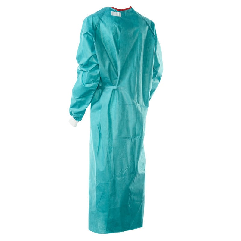 Verstärkter OP-Kittel Foliodress Gown Comfort Reinforced - Einmal-Wickelkittel, flüssigkeitsabweisend - Med-Praxisbedarf