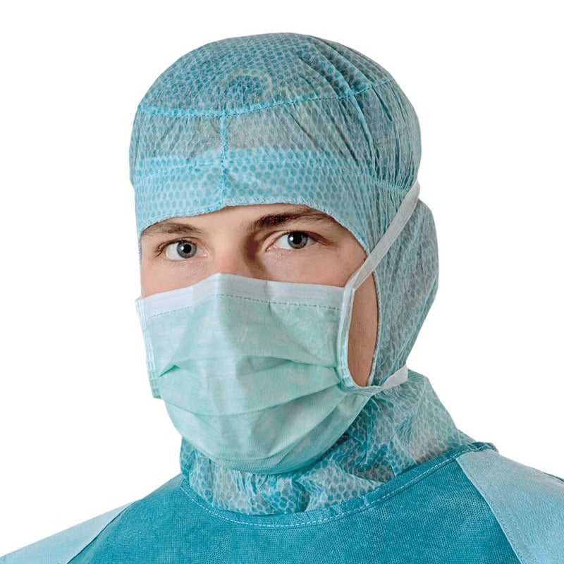 Foliodress Mask Comfort Special OP-Maske - mit gepolstertem Nasenbügel und genähten Bändern - Med-Praxisbedarf