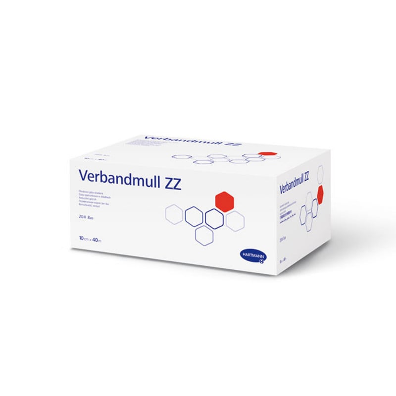 Hartmann Verbandmull ZZ - vielseitiger Mull für Kompressen, Wundauflagen und Polsterungen - Med-Praxisbedarf