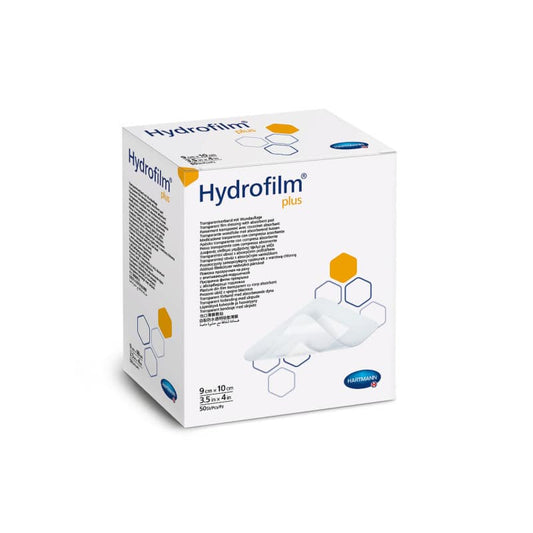 Hydrofilm Plus Wundverband - mit mittiger Saugkissenauflage, verklebt nicht - Med-Praxisbedarf