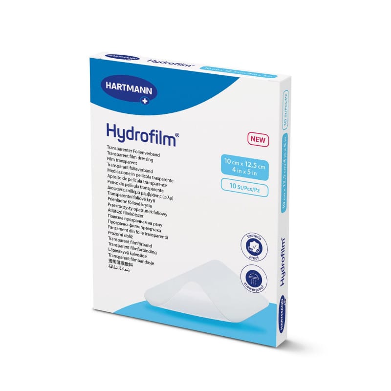 Hydrofilm Verband auf Wunde - hautfreundlicher Schutz bei leichtem Wundsekret - Med-Praxisbedarf