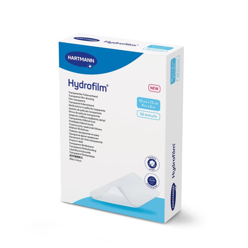 Hydrofilm Folienverband Anwendung - atmungsaktiv, wasserabweisend - Med-Praxisbedarf