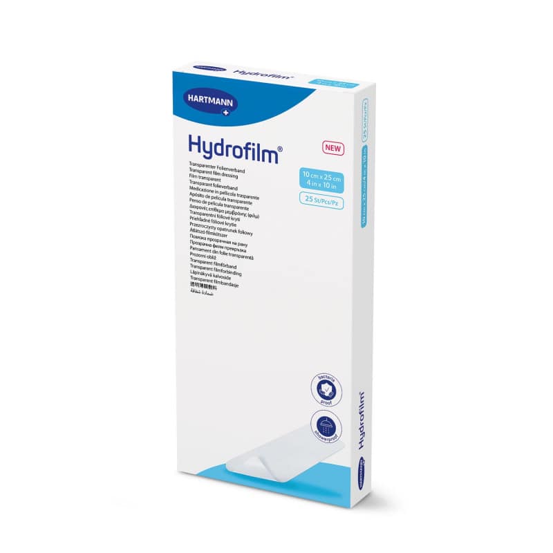 Hydrofilm transparente Wundauflage - flexibel, für Gelenkbereiche geeignet - Med-Praxisbedarf