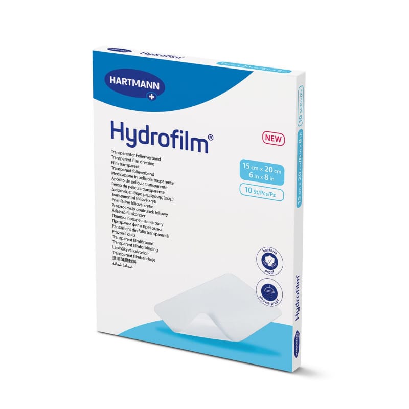Hydrofilm Transparentverband Detail - dünne Folie, hautähnliche Elastizität - Med-Praxisbedarf