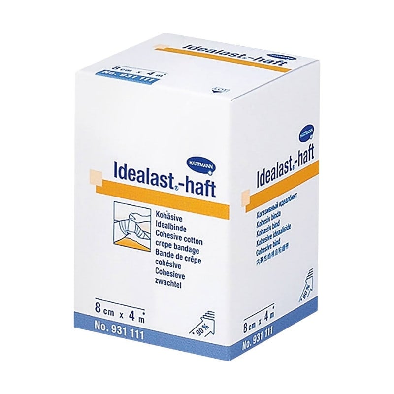 Idealast-haft kohäsive Idealbinde 10m - elastische Fixierbinde, 90% Dehnbarkeit - Med-Praxisbedarf
