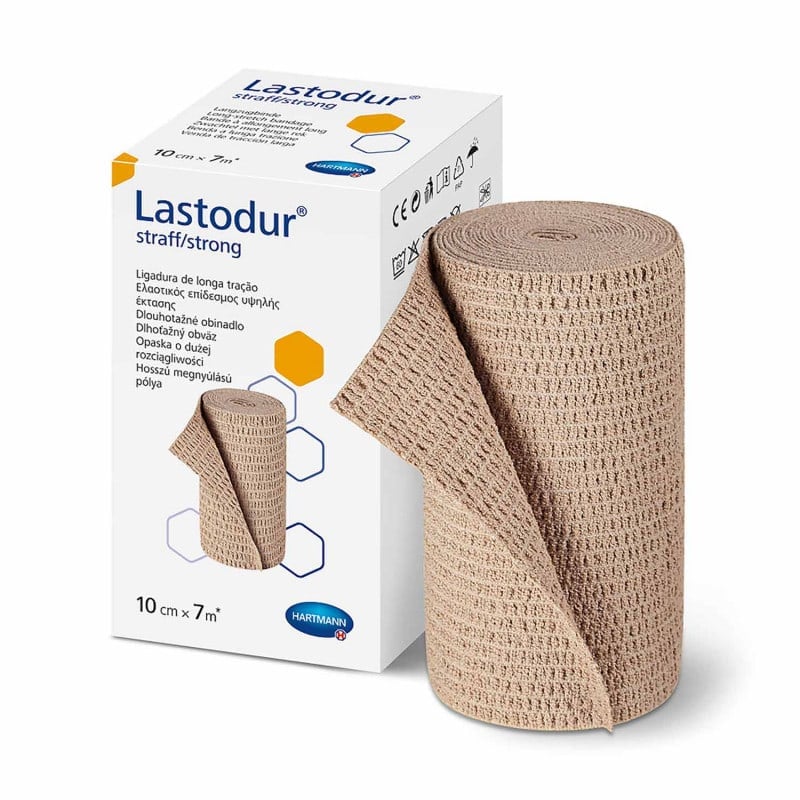 Lastodur straff Bandage - dauerelastische Langzugbinde für starke Kompression von Hartmann - Med-Praxisbedarf