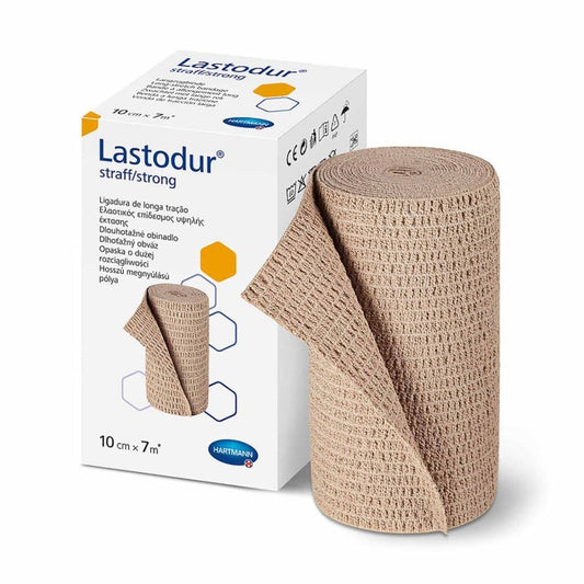 Lastodur straff Bandage - dauerelastische Langzugbinde für starke Kompression von Hartmann - Med-Praxisbedarf