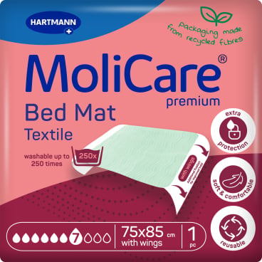 MoliCare Premium Bed Mat mit Flügeln - textile Bettschutzeinlage für wirksamen Seitenschutz - Med-Praxisbedarf