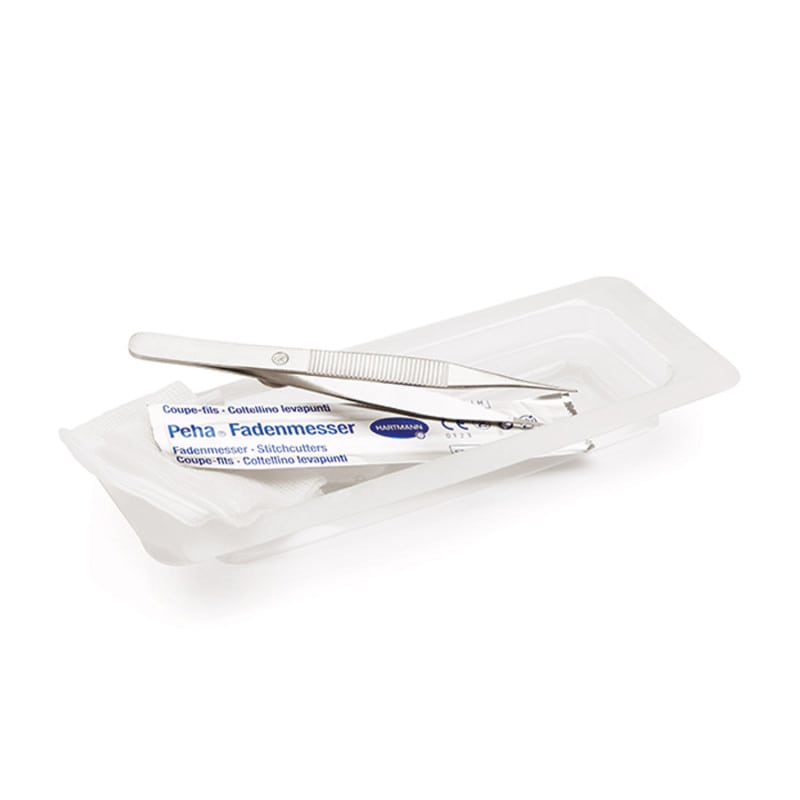 MediSet Fadenzieh-Set Micro - steriles Set zur sicheren Fadenentfernung, einzeln verpackt - Med-Praxisbedarf