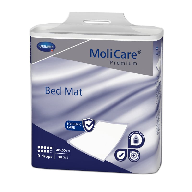 MoliCare Premium Bed Mat 9 Tropfen - saugstarke Einlage mit textilähnlicher Oberfläche - Med-Praxisbedarf