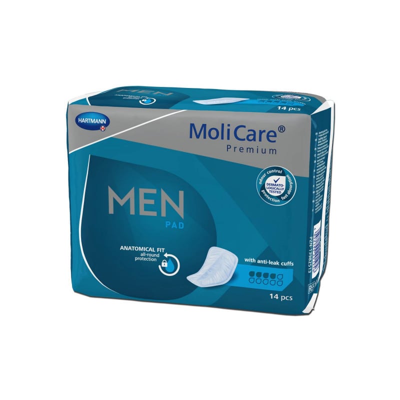 MoliCare Men Pad Klebefläche - sicherer Halt in Unterwäsche, einzeln verpackt - Med-Praxisbedarf