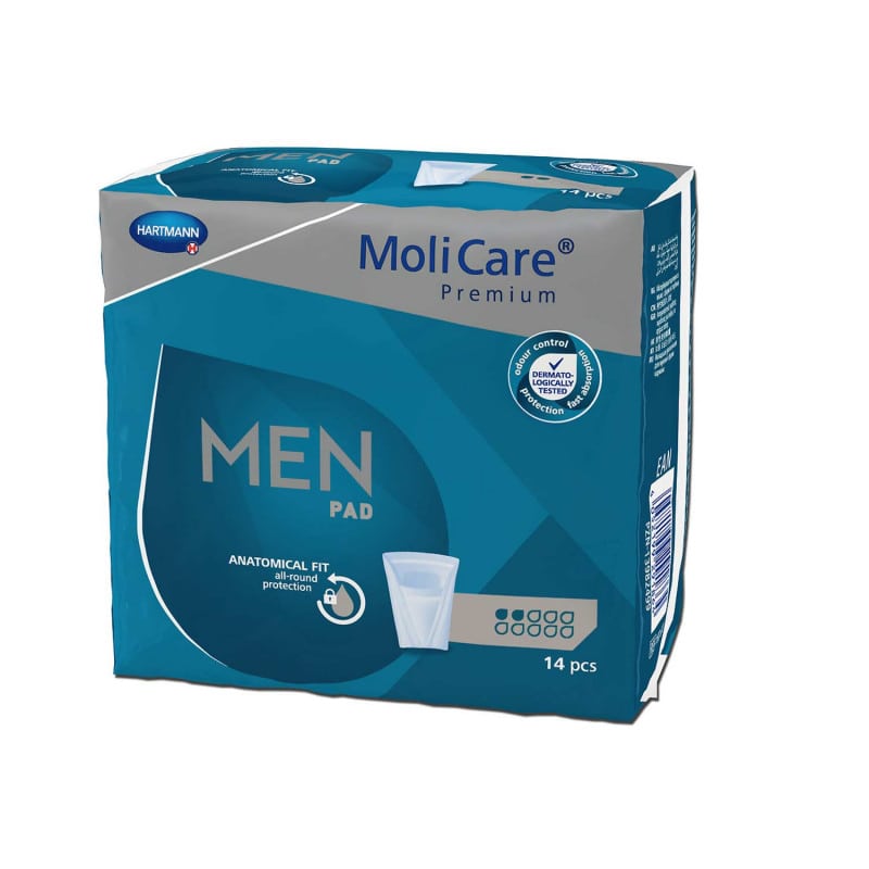 MoliCare Premium MEN PAD Einlage für Männer - V-Form, anatomisch angepasst - Med-Praxisbedarf
