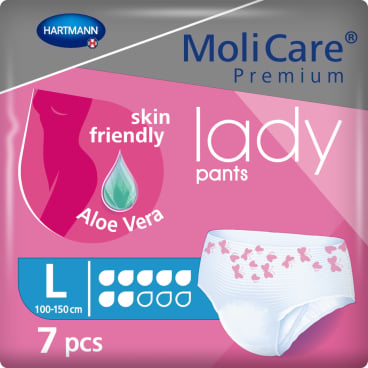 MoliCare Premium Lady Pants Größe M - Inkontinenzhöschen für Blasenschwäche, beige - Med-Praxisbedarf