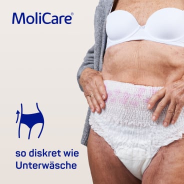 MoliCare Lady Pants Einmalhosen Damen - atmungsaktiv, mit seitlichen Rippenbündchen - Med-Praxisbedarf