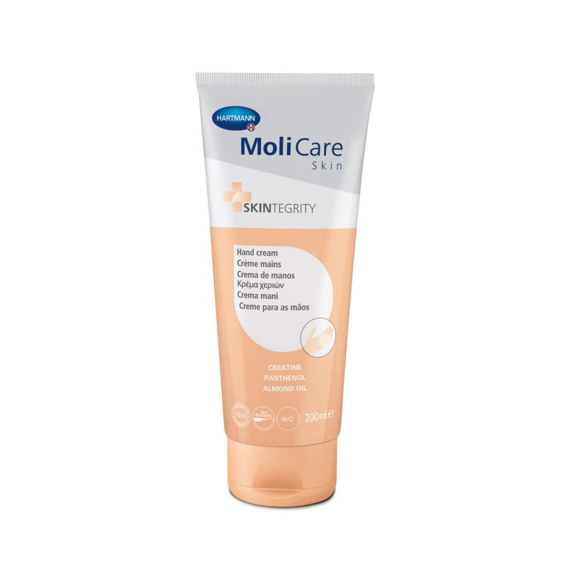 MoliCare Skin Handcreme für sehr trockene Hände - intensive Pflege bei rissiger Haut, spendet Feuchtigkeit - Med-Praxisbedarf