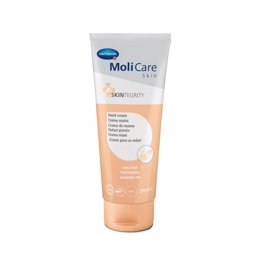 MoliCare Skin Handcreme für sehr trockene Hände - intensive Pflege bei rissiger Haut, spendet Feuchtigkeit - Med-Praxisbedarf