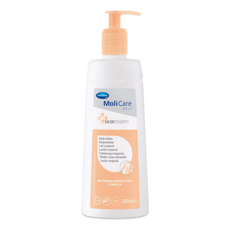 MoliCare Skin Körperlotion Pflegelotion - intensive Feuchtigkeitspflege für trockene und beanspruchte Haut - Med-Praxisbedarf
