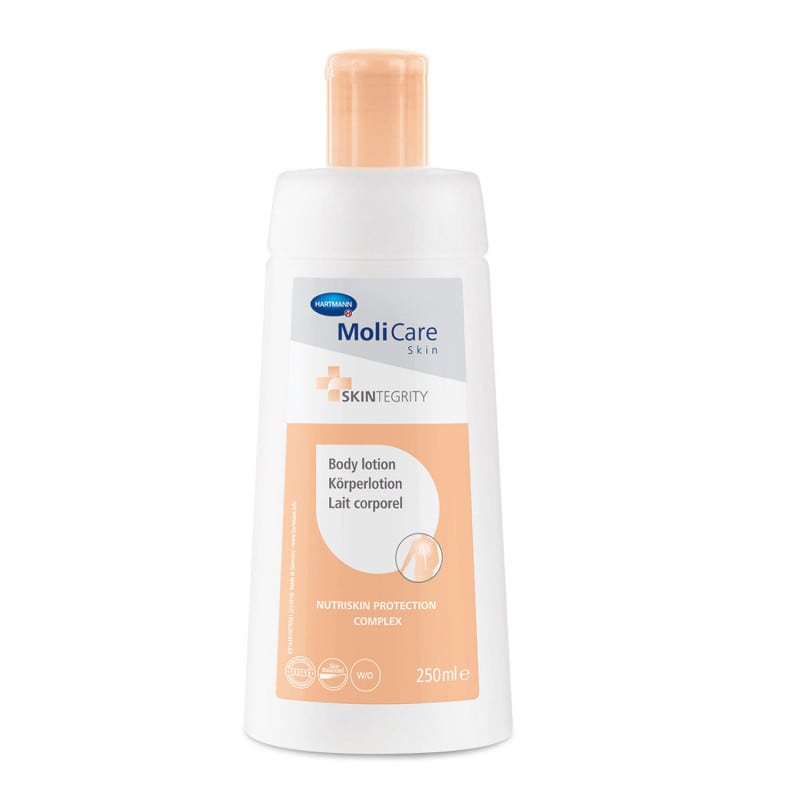 MoliCare Skin Körperlotion reichhaltige Bodylotion - für empfindliche, trockene Haut in der Versorgung - Med-Praxisbedarf