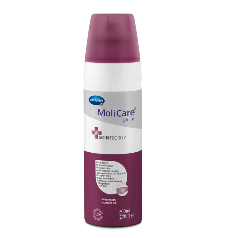 MoliCare Skin Öl-Hautschutzspray für trockene Haut - Pflegespray für ältere Patienten in der Einrichtung - Med-Praxisbedarf