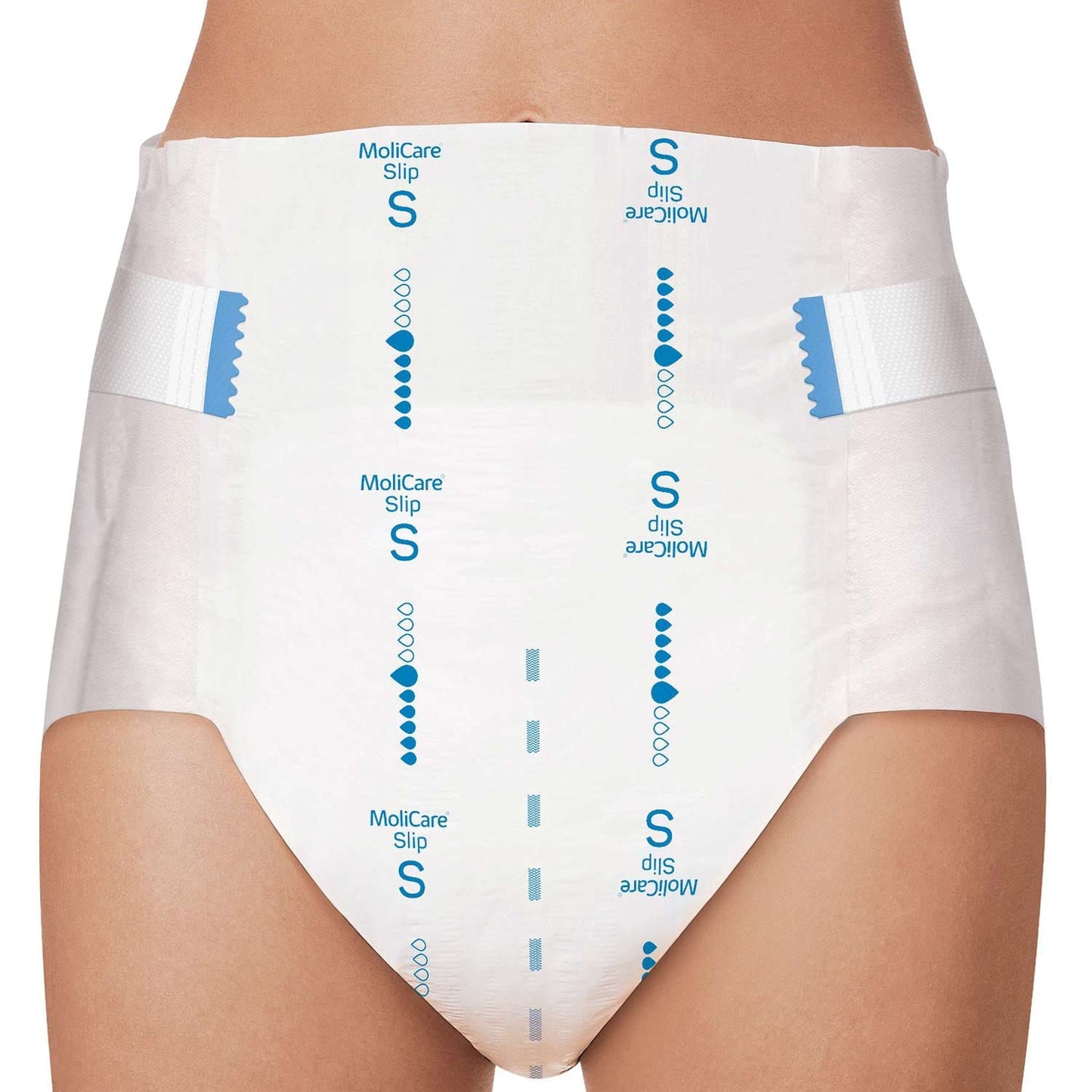 MoliCare Slip 6 Tropfen Produktdetail - Zeigt Saugkern und anatomische Passform - Med-Praxisbedarf