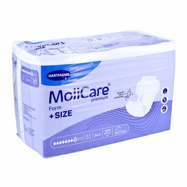 MoliCare premium Form +SIZE Inkontinenzeinlage 8 Tropfen - extragroß für mittlere bis schwere Inkontinenz - Med-Praxisbedarf