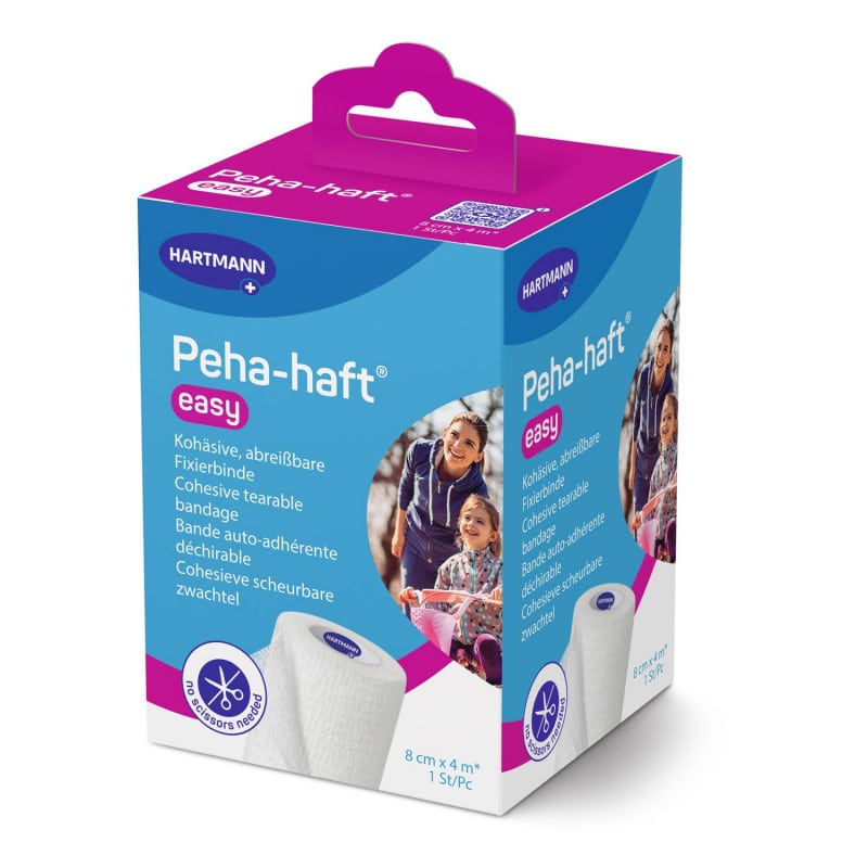 Peha-haft easy elastische Fixierbinde - kohäsive Struktur, 100% dehnbar - Med-Praxisbedarf
