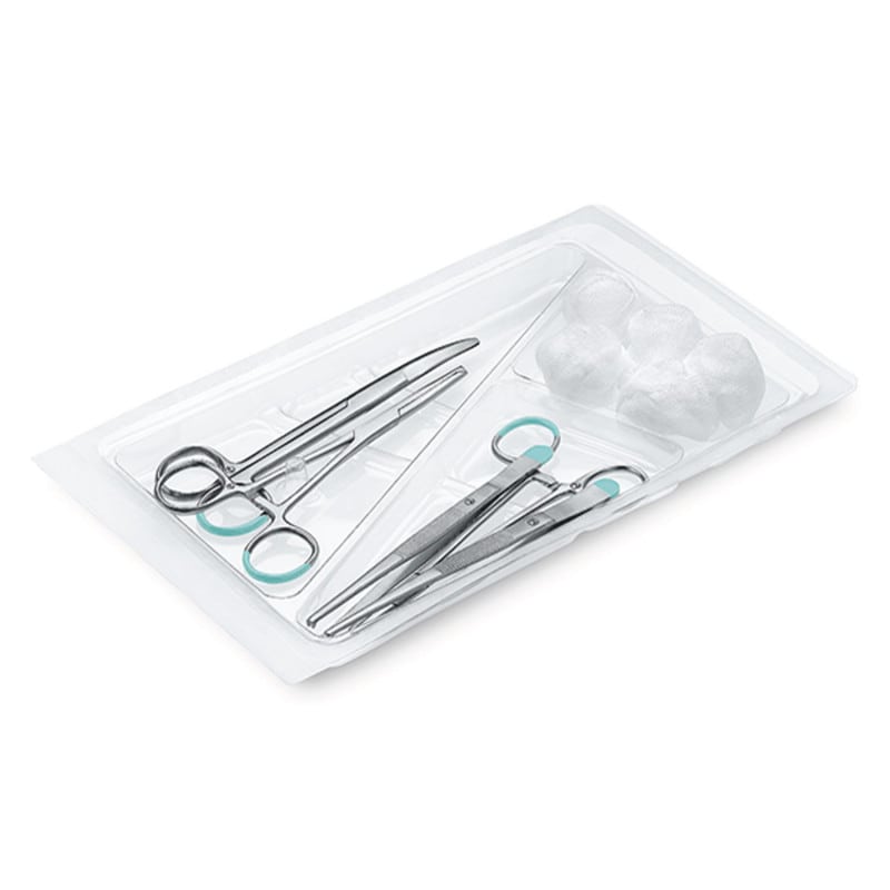 Peha-instrument Basis-Set fein - steril in Blister-Halteschale, für kleine Eingriffe - Med-Praxisbedarf