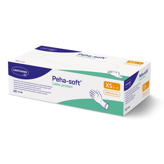 Peha-soft Latex protect Lebensmittelhandschuhe - Latexhandschuhe für Lebensmittelkontakt - Med-Praxisbedarf