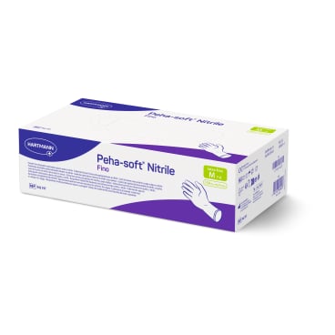 Peha-soft nitrile fino Untersuchungshandschuhe - puderfreie Nitrilhandschuhe, latexfrei und weich - Med-Praxisbedarf