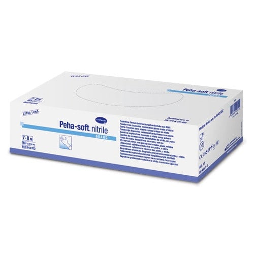 Peha-soft nitrile guard Untersuchungshandschuhe - für Allergiker, puderfrei und latexfrei - Med-Praxisbedarf