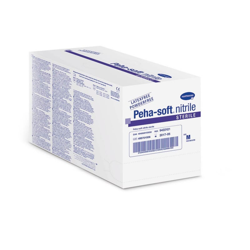 Peha-soft nitrile sterile Untersuchungshandschuhe - sterile Einmalhandschuhe für Katheterisierung - Med-Praxisbedarf