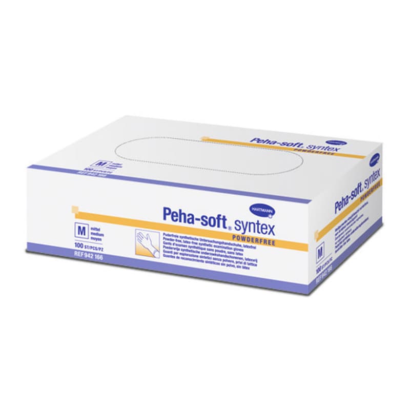 Peha-soft syntex Vinyl-Handschuhe - elastische Einweghandschuhe aus Stretchvinyl - Med-Praxisbedarf