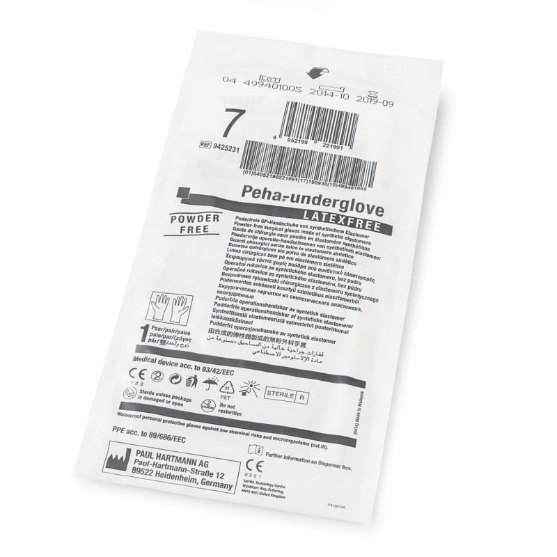 Latexfreier Peha®-underglove OP-Handschuh - Unterziehhandschuh in Einzelverpackung - Med-Praxisbedarf