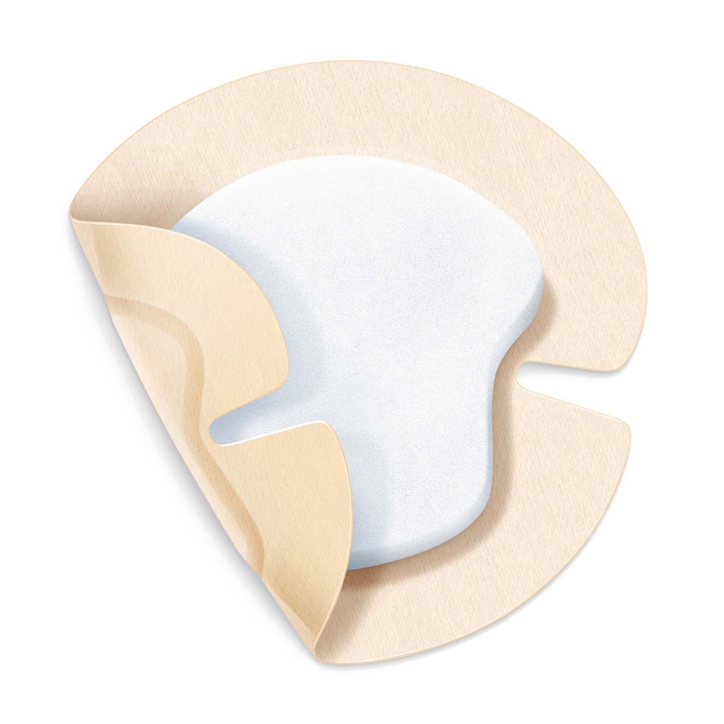 PermaFoam Classic Concave Wundauflage - sterile Wundversorgung, Innenmaß 10,5x12 cm, Paul Hartmann - Med-Praxisbedarf