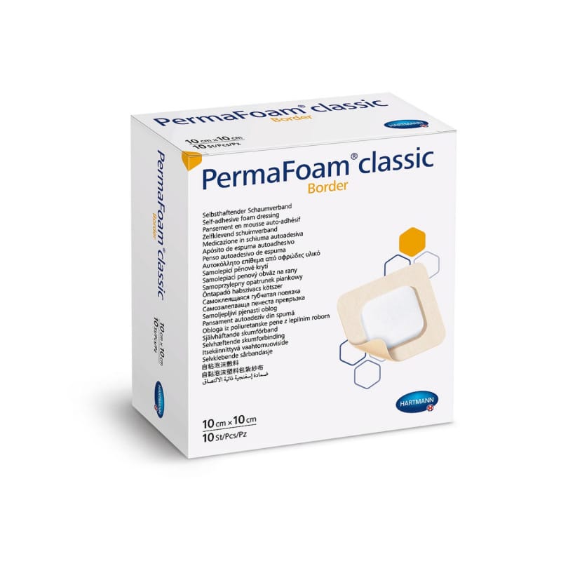 PermaFoam Verbandsmaterial - hydrophiler Polymer-Schaumverband von Paul Hartmann für Klinik und Praxis - Med-Praxisbedarf