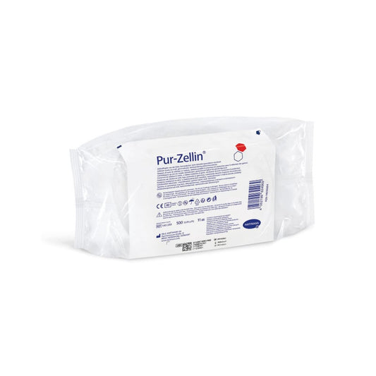 Pur-Zellin Zellstofftupfer keimreduziert - Rolle 4x5 cm, sterile Wundreinigung - Med-Praxisbedarf