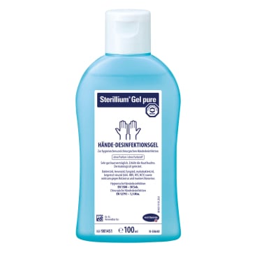 Sterillium Gel pure Händedesinfektion - parfümfreies Desinfektionsgel für empfindliche Haut, hygienische Händedesinfektion...