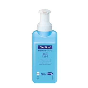Sterillium foam extra care Desinfektionsschaum 500ml - schonende Händedesinfektion mit Pflegewirkung - Med-Praxisbedarf