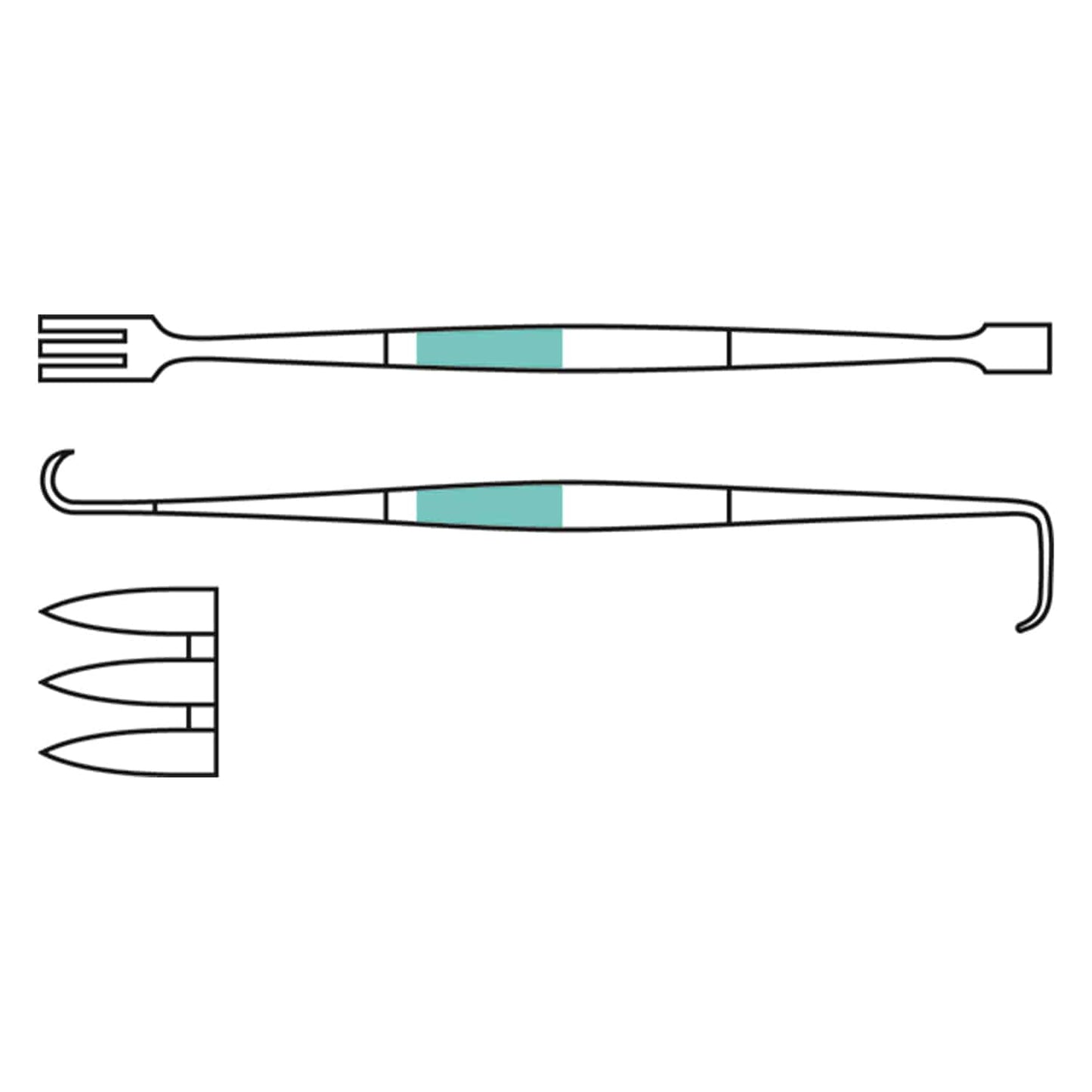 Wundhaken Kilner 16cm steril - Retraktor zur Gewebeexposition in der Chirurgie - Med-Praxisbedarf