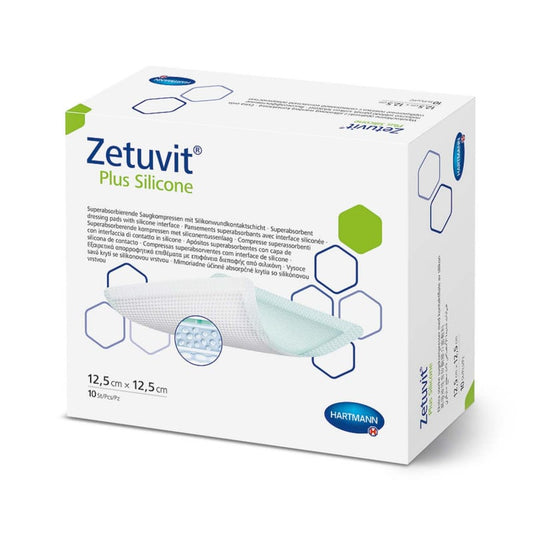 Zetuvit Plus Silicone Wundauflage - mit Silikon-Wundkontaktschicht, verklebt nicht - Paul Hartmann - Med-Praxisbedarf